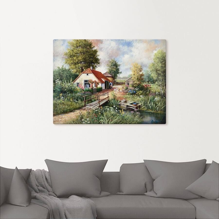 Artland Artprint Boerderij als artprint op linnen poster in verschillende formaten maten - Foto 2