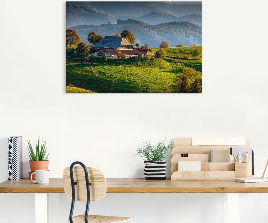 Artland Artprint op linnen Boerderij bij St.Peter Zwarte Woud - Foto 6