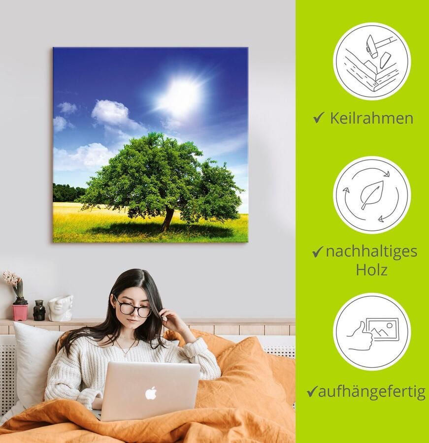 Artland Artprint Boom des levens als artprint op linnen poster in verschillende formaten maten - Foto 2