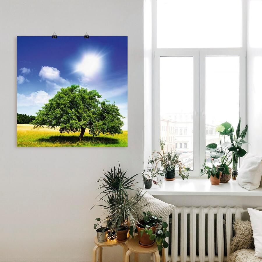 Artland Artprint Boom des levens als artprint op linnen poster in verschillende formaten maten