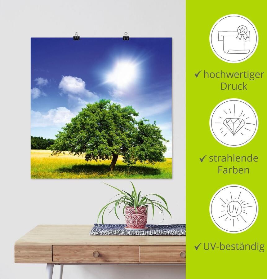 Artland Artprint Boom des levens als artprint op linnen poster in verschillende formaten maten - Foto 3