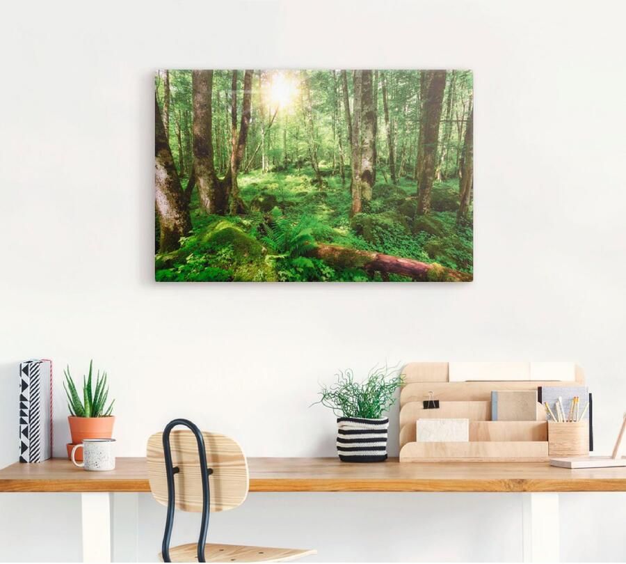 Artland Artprint Bos als artprint op linnen poster muursticker in verschillende maten - Foto 3