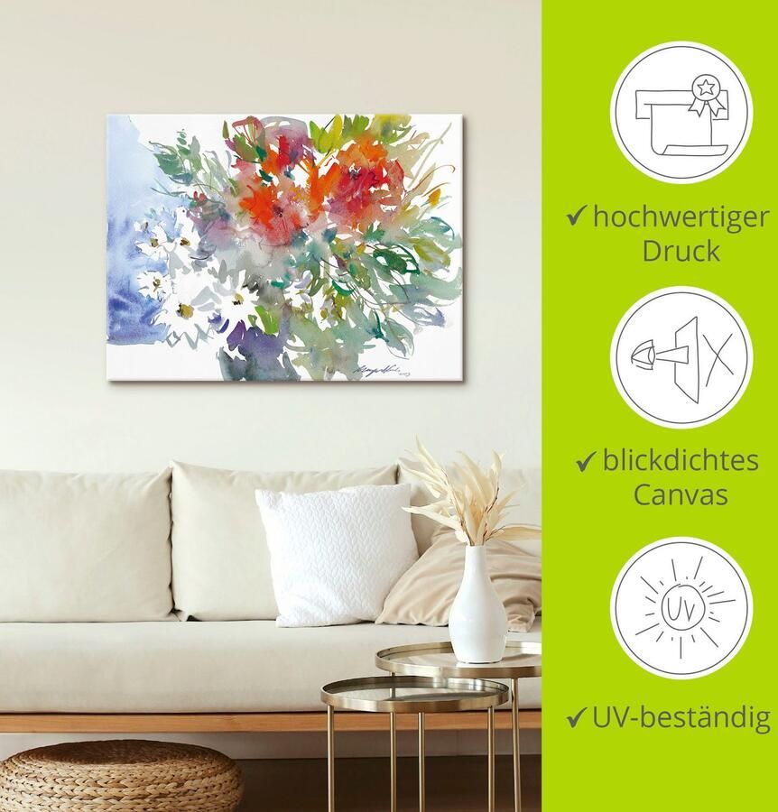 Artland Artprint Bos bloemen II als artprint op linnen poster muursticker in verschillende maten - Foto 3