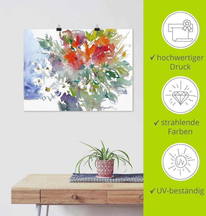 Artland Artprint Bos bloemen II als artprint op linnen poster muursticker in verschillende maten - Foto 3