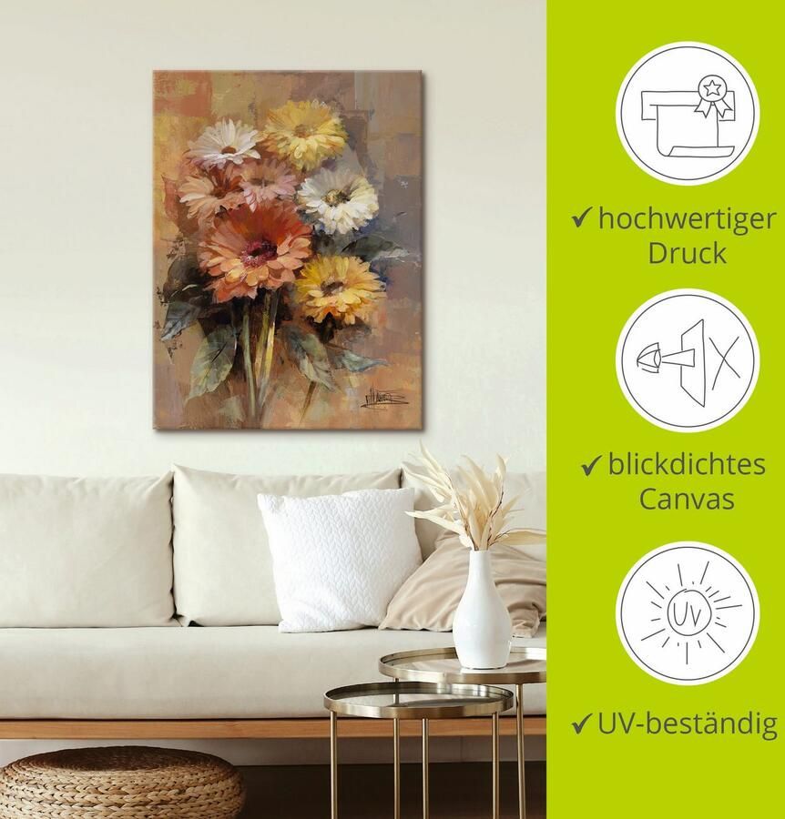 Artland Artprint Bos bloemen II als artprint op linnen poster muursticker in verschillende maten - Foto 3