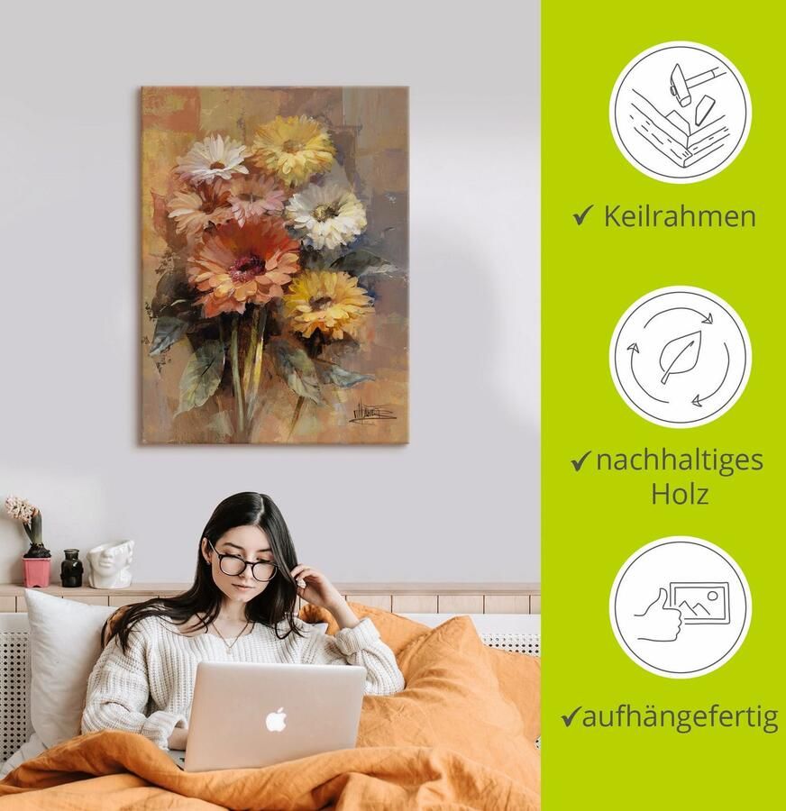 Artland Artprint Bos bloemen II als artprint op linnen poster muursticker in verschillende maten - Foto 2