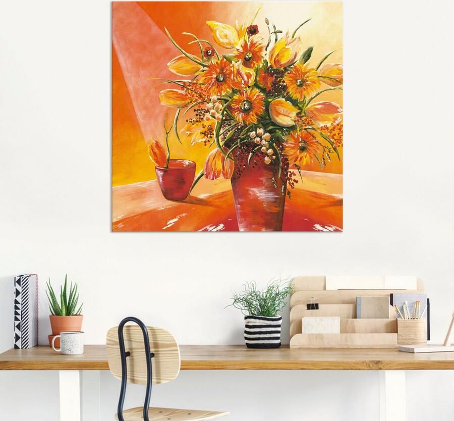 Artland Artprint Bos bloemen in vaas I als artprint van aluminium artprint op linnen muursticker verschillende maten - Foto 7