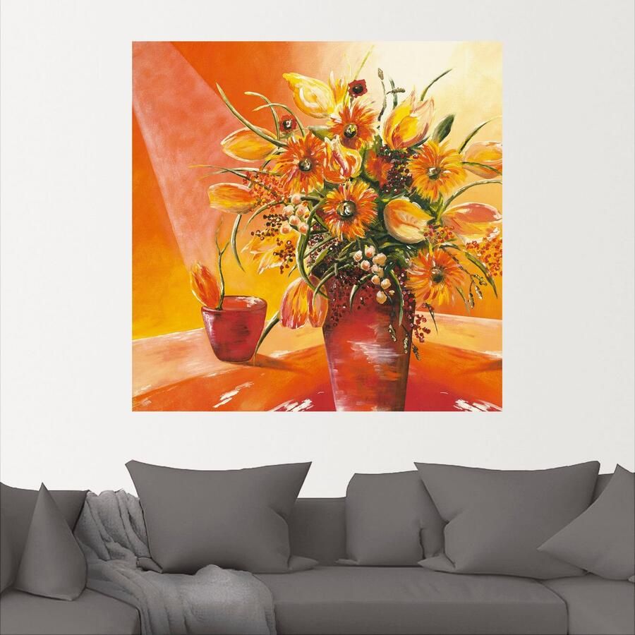 Artland Artprint Bos bloemen in vaas I als artprint van aluminium artprint op linnen muursticker verschillende maten - Foto 2