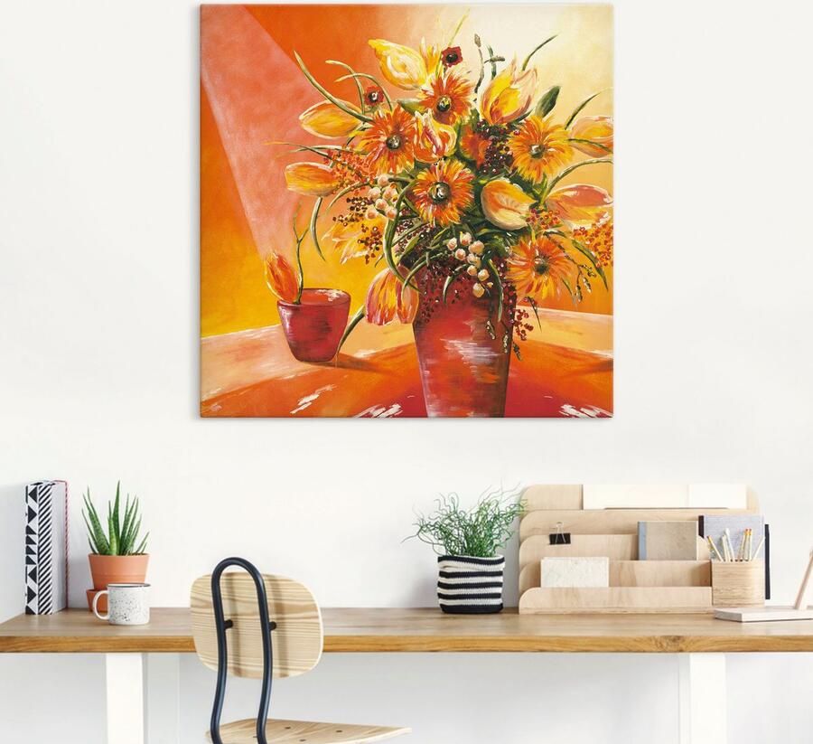 Artland Artprint Bos bloemen in vaas I als artprint van aluminium artprint op linnen muursticker verschillende maten - Foto 6