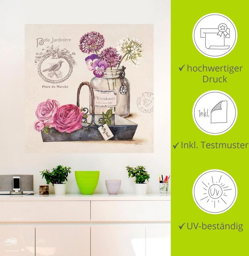 Artland Artprint Bos bloemen IV als artprint op linnen poster muursticker in verschillende maten - Foto 2