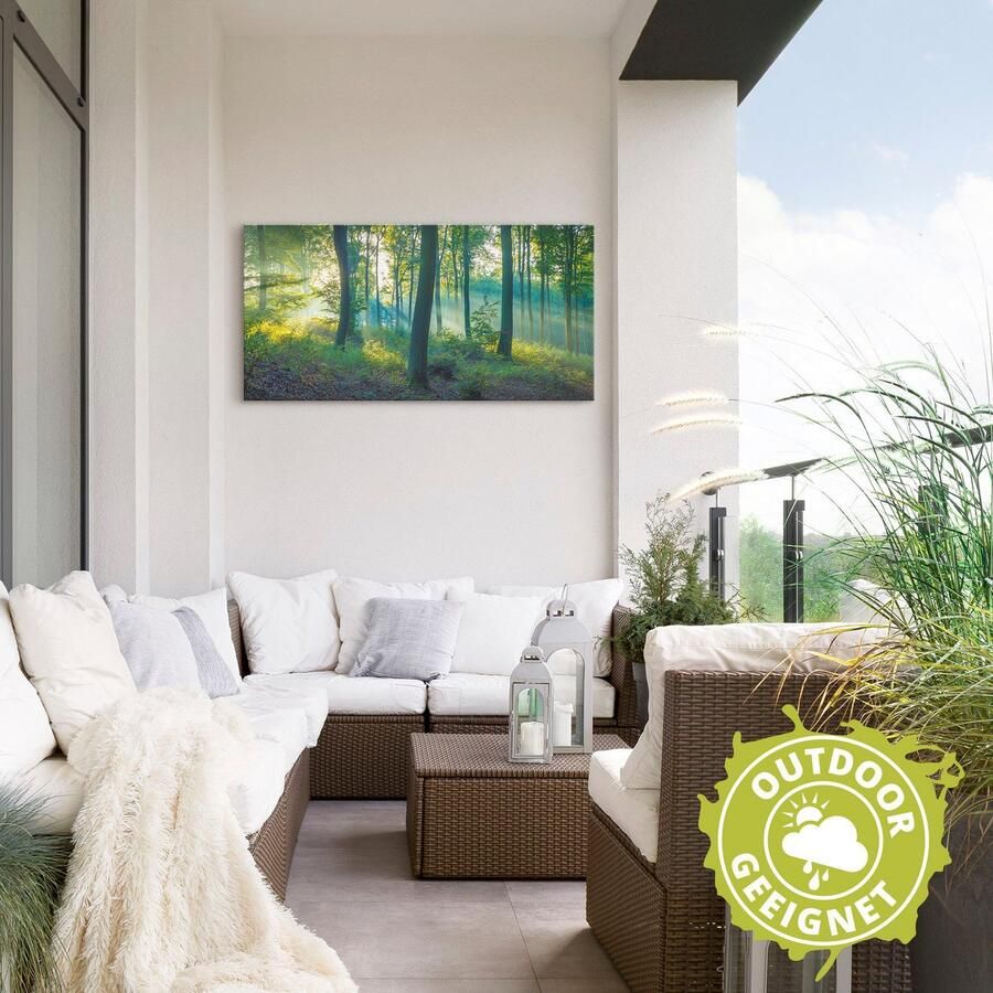 Artland Artprint Bos panorama als artprint van aluminium artprint voor buiten artprint op linnen poster muursticker - Foto 2