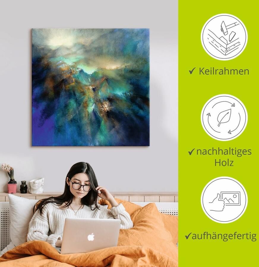 Artland Artprint Boven alle pieken als artprint op linnen poster in verschillende formaten maten