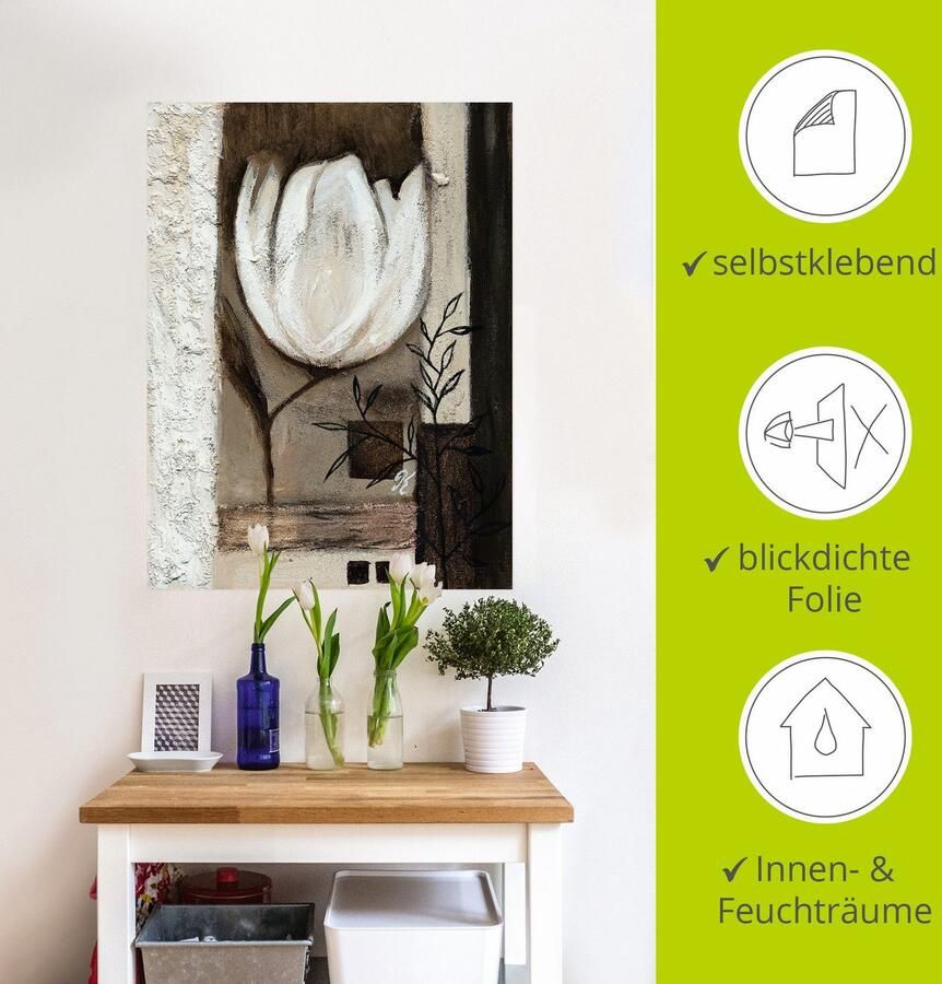 Artland Artprint Bruine tulpen II als artprint op linnen muursticker in verschillende maten - Foto 3