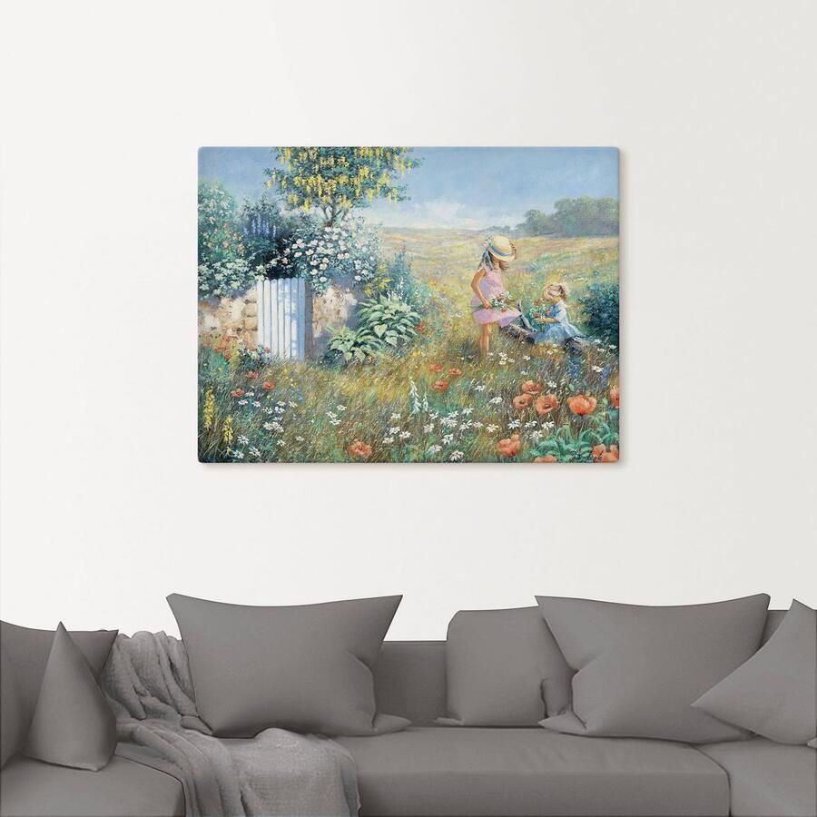 Artland Artprint op linnen Buiten de tuin - Foto 2