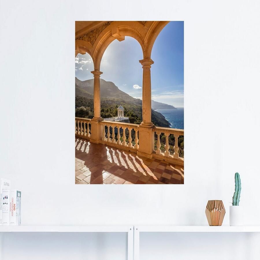 Artland Artprint Buitenplaats zon Marroig kust Mallorca als artprint van aluminium artprint voor buiten muursticker in diverse maten - Foto 2