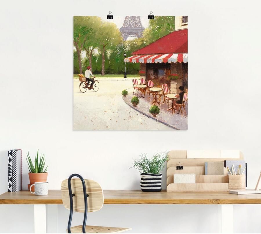 Artland Artprint Café du Martin III als artprint op linnen poster in verschillende formaten maten - Foto 4