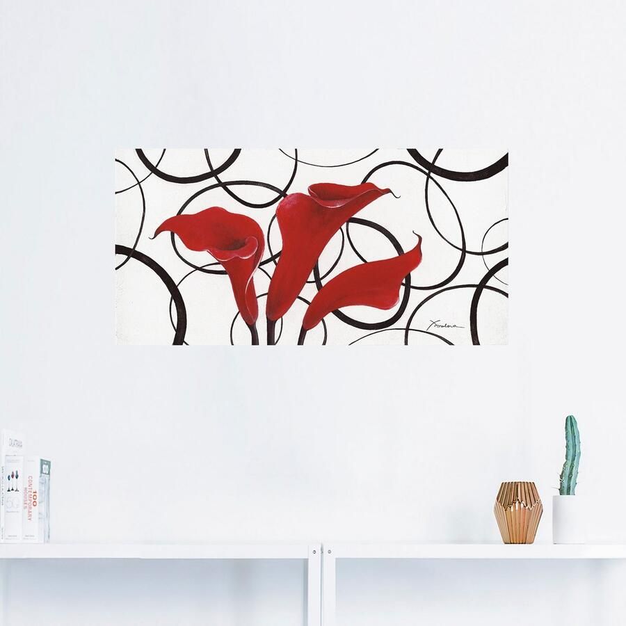 Artland Artprint Callas als artprint op linnen muursticker in verschillende maten - Foto 2