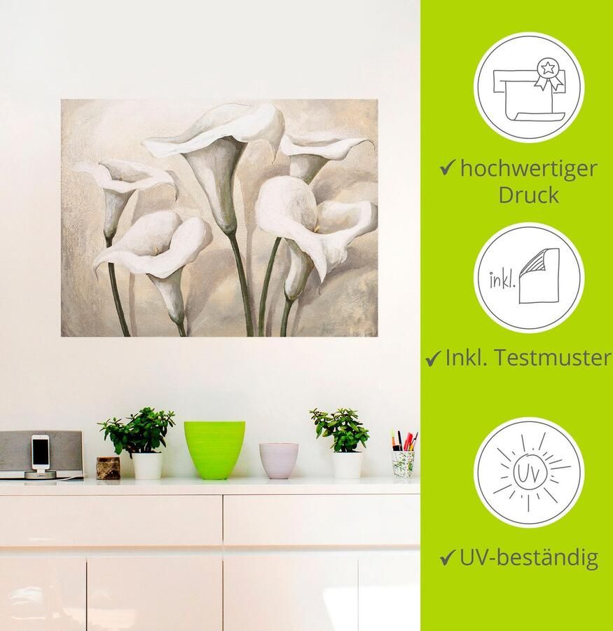 Artland Artprint Callas I als artprint op linnen poster muursticker in verschillende maten - Foto 3
