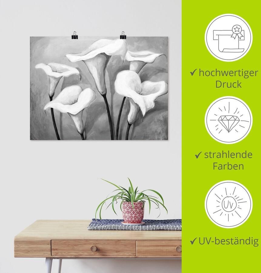 Artland Artprint Callas II als artprint op linnen poster in verschillende formaten maten - Foto 3