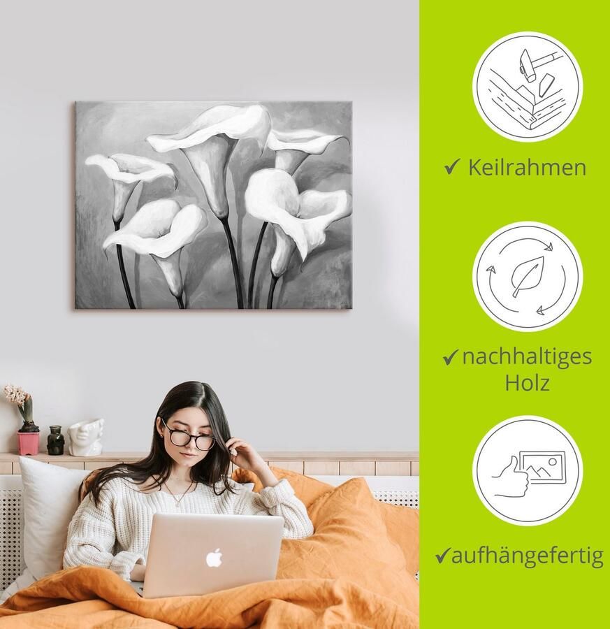 Artland Artprint Callas II als artprint op linnen poster in verschillende formaten maten - Foto 2