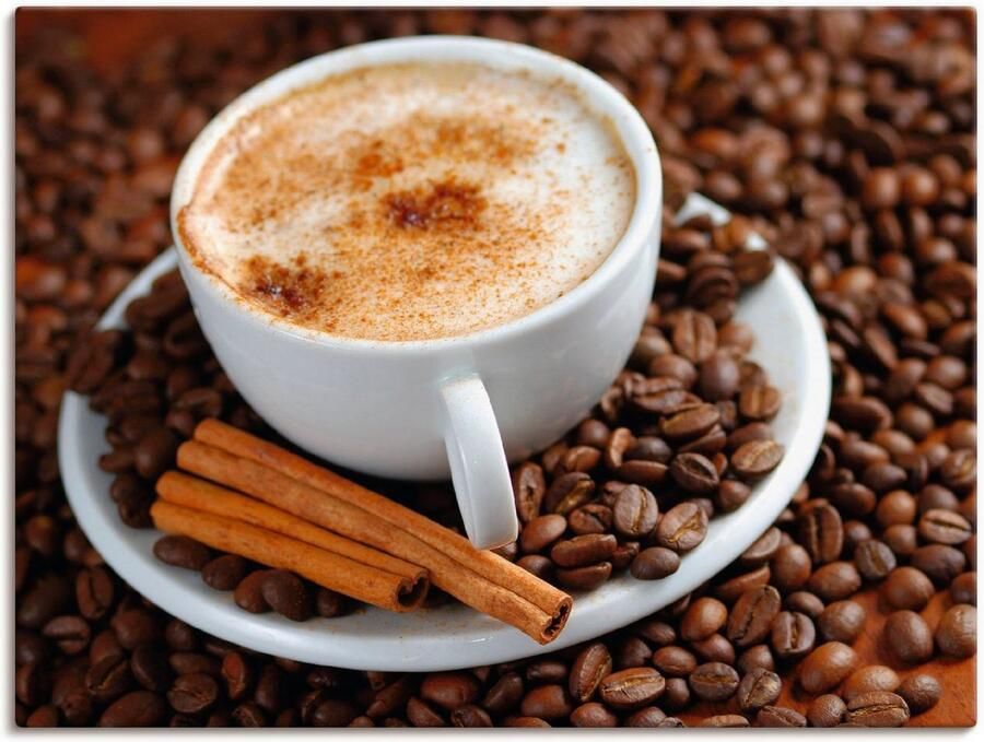Artland Artprint Cappuccino koffie als artprint van aluminium artprint op linnen muursticker verschillende maten - Foto 8