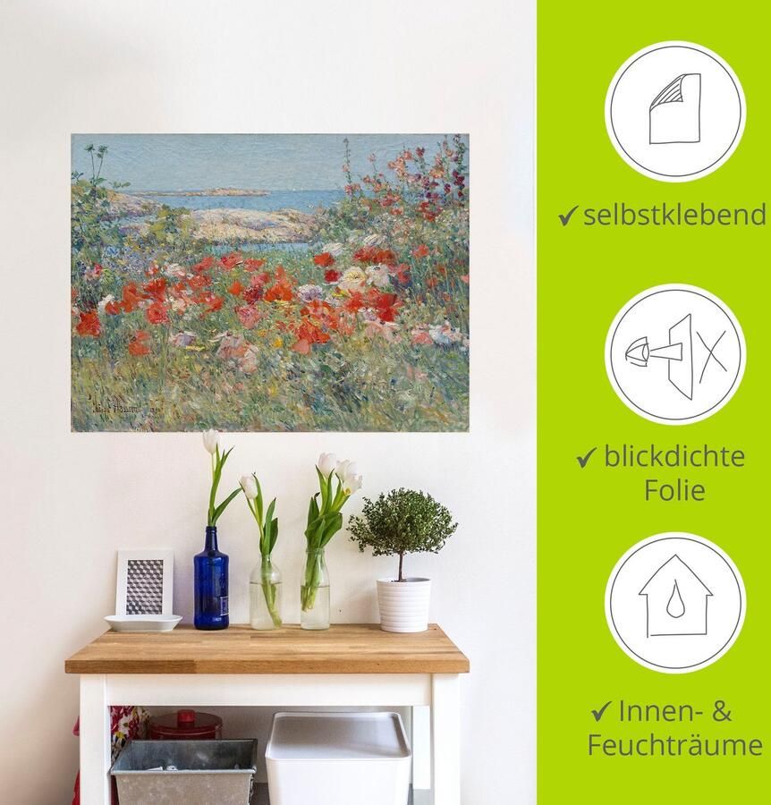 Artland Artprint Celia Thaxters tuin 1890. als artprint op linnen poster muursticker in verschillende maten - Foto 4