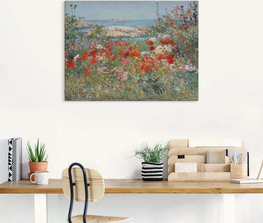 Artland Artprint Celia Thaxters tuin 1890. als artprint op linnen poster muursticker in verschillende maten - Foto 4