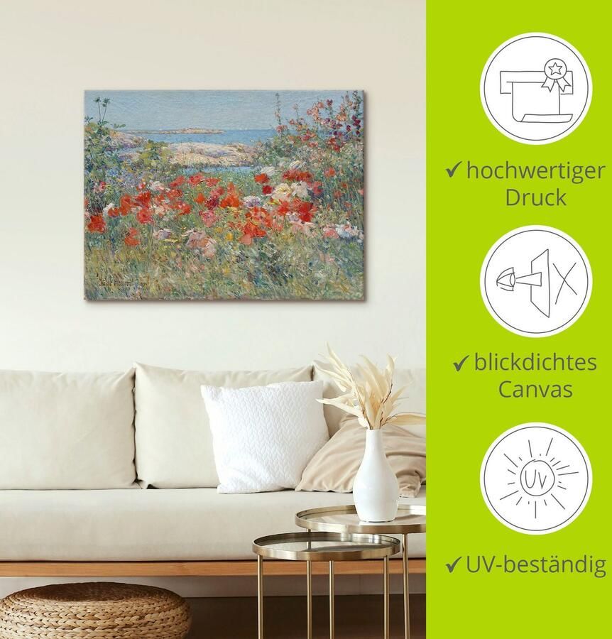 Artland Artprint Celia Thaxters tuin 1890. als artprint op linnen poster muursticker in verschillende maten - Foto 3