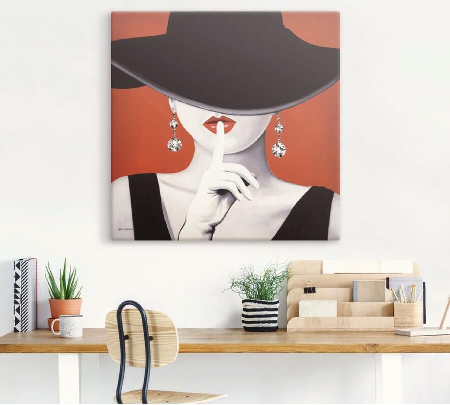 Artland Artprint Chapeau I als artprint op linnen poster muursticker in verschillende maten - Foto 4