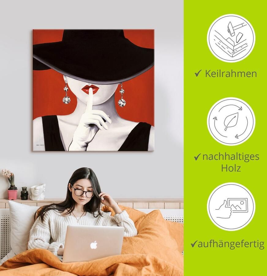 Artland Artprint Chapeau I als artprint op linnen poster muursticker in verschillende maten