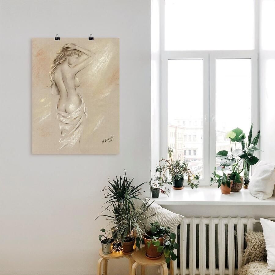 Artland Artprint Charmante rondingen vrouwelijke akte als artprint op linnen poster muursticker in verschillende maten - Foto 2