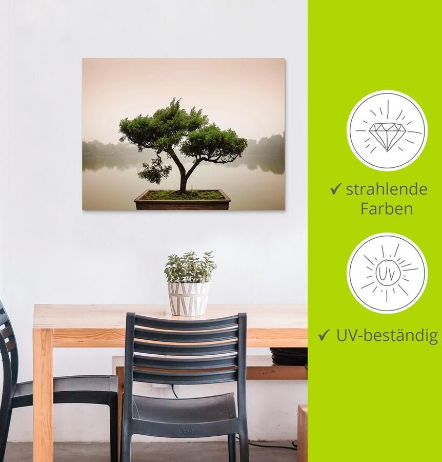 Artland Artprint Chinese bonsaiboom als artprint van aluminium artprint voor buiten artprint op linnen poster muursticker - Foto 6