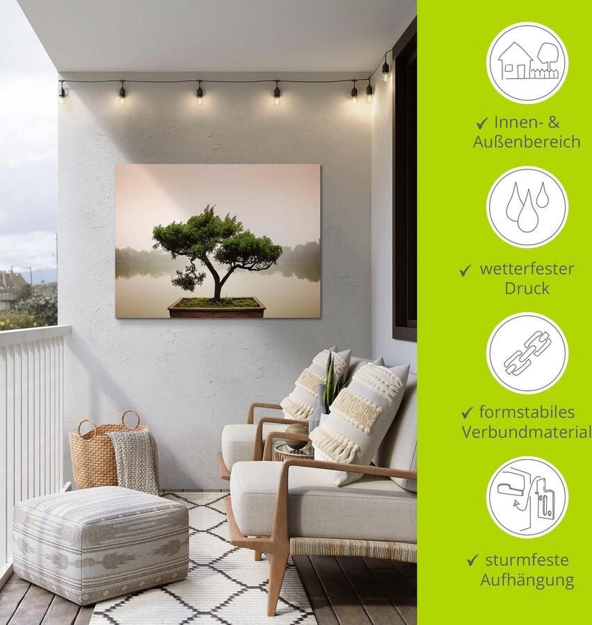 Artland Artprint Chinese bonsaiboom als artprint van aluminium artprint voor buiten artprint op linnen poster muursticker - Foto 9