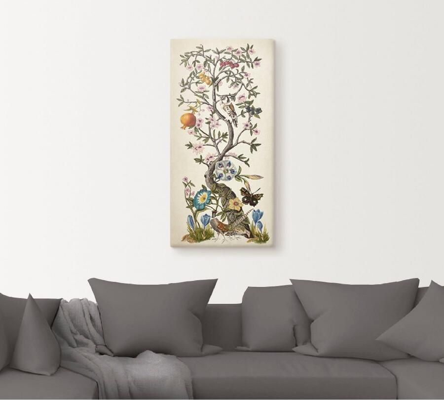 Artland Artprint op linnen Chinoiserie naturel I
