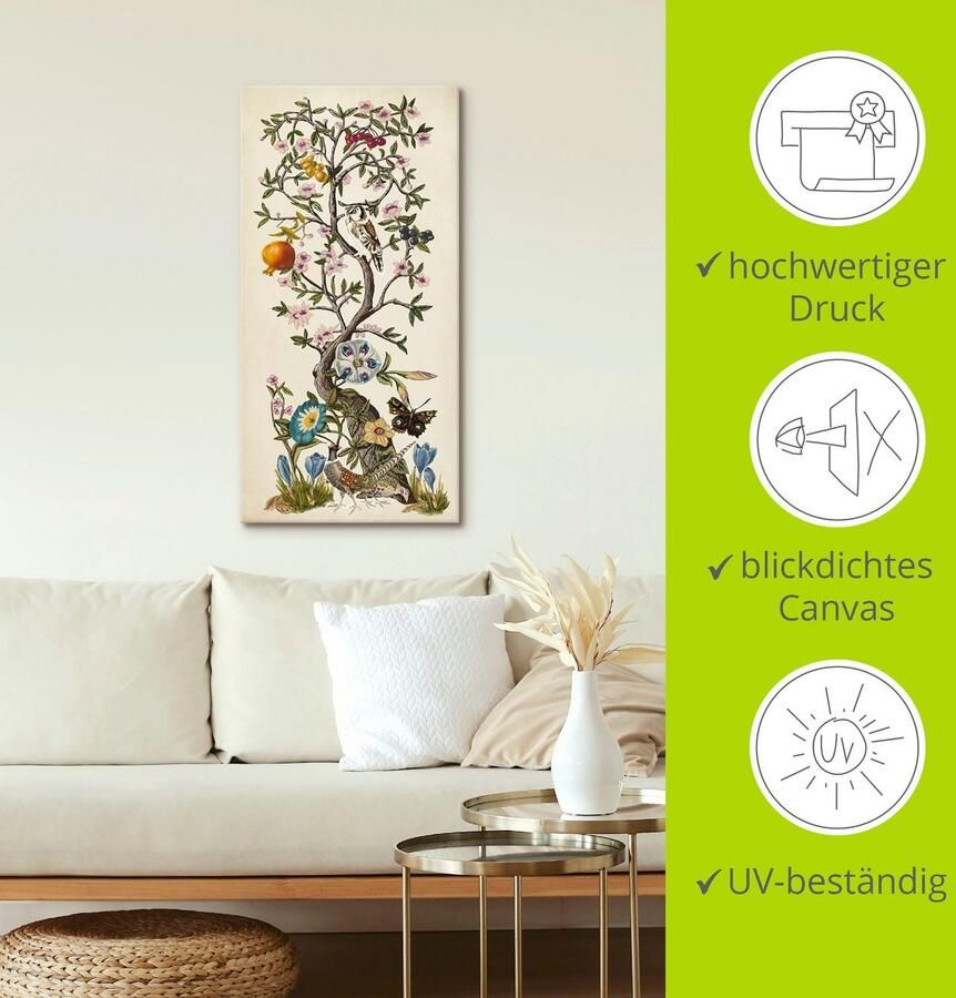 Artland Artprint op linnen Chinoiserie naturel I - Foto 3