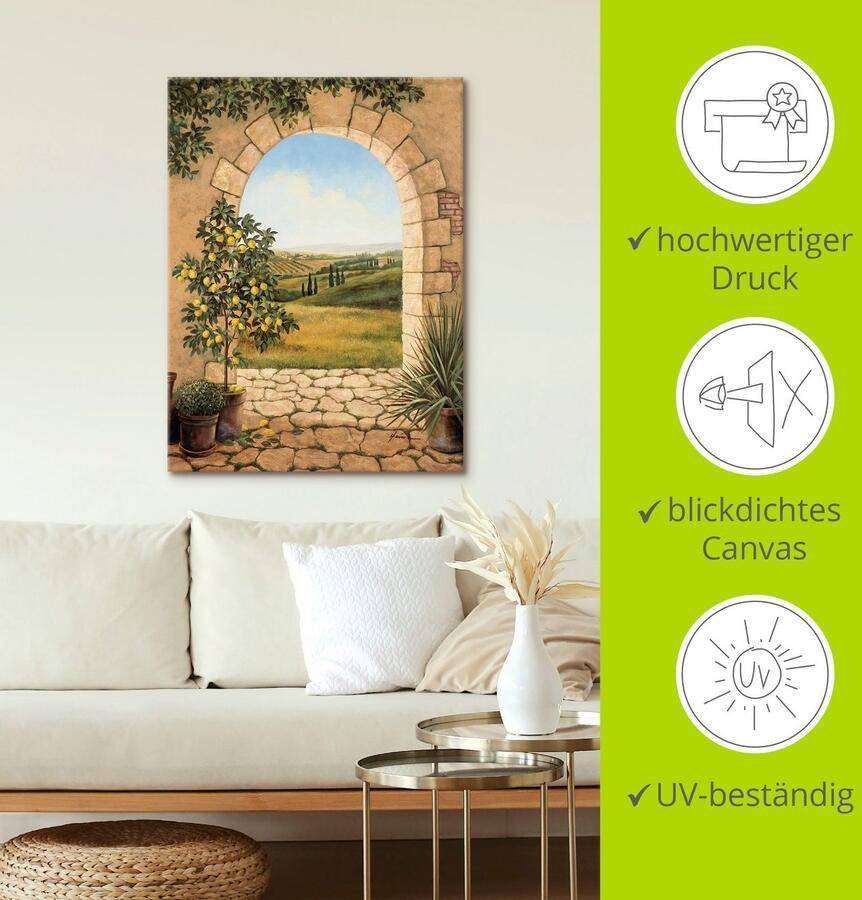 Artland Artprint Citroenboompje voor de boog als artprint van aluminium artprint voor buiten artprint op linnen poster muursticker - Foto 3