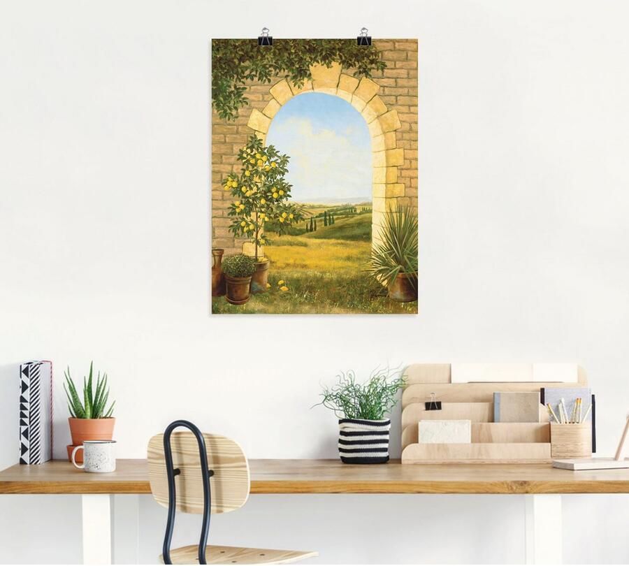 Artland Artprint Citroenboompje voor de boog II als artprint van aluminium artprint voor buiten artprint op linnen poster in verschillende maten. maten - Foto 4