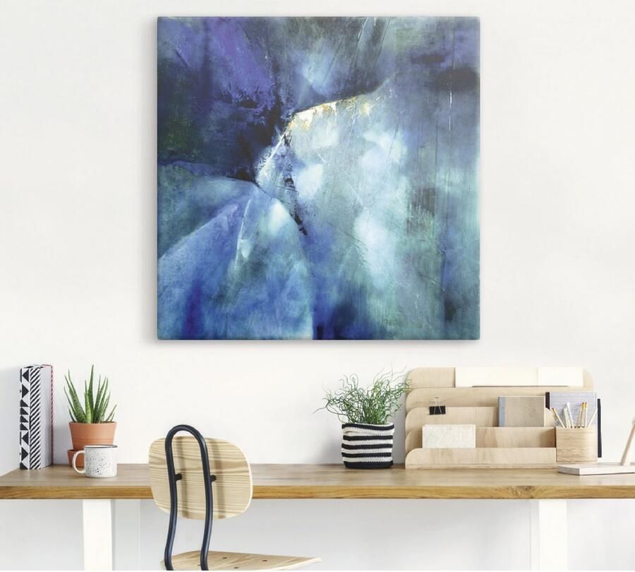 Artland Artprint op linnen Compositie in blauw - Foto 3