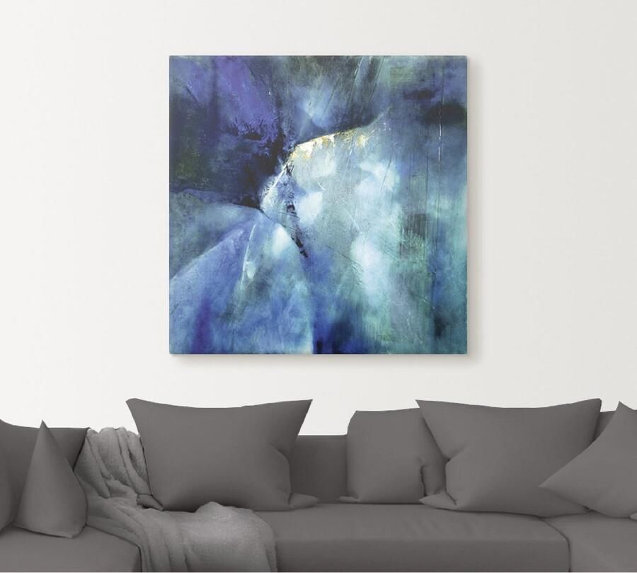 Artland Artprint op linnen Compositie in blauw - Foto 4