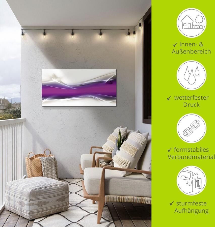 Artland Artprint Creatief element als artprint van aluminium artprint voor buiten artprint op linnen poster in verschillende maten. maten - Foto 4