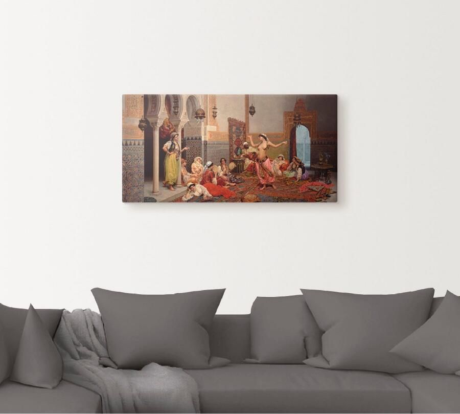 Artland Artprint op linnen Dansen in de harem.
