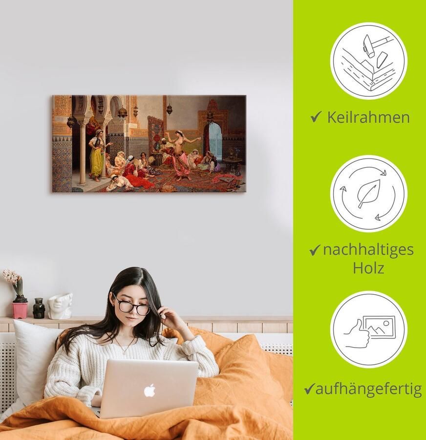 Artland Artprint Dansen in de harem. als artprint op linnen muursticker in verschillende maten - Foto 2