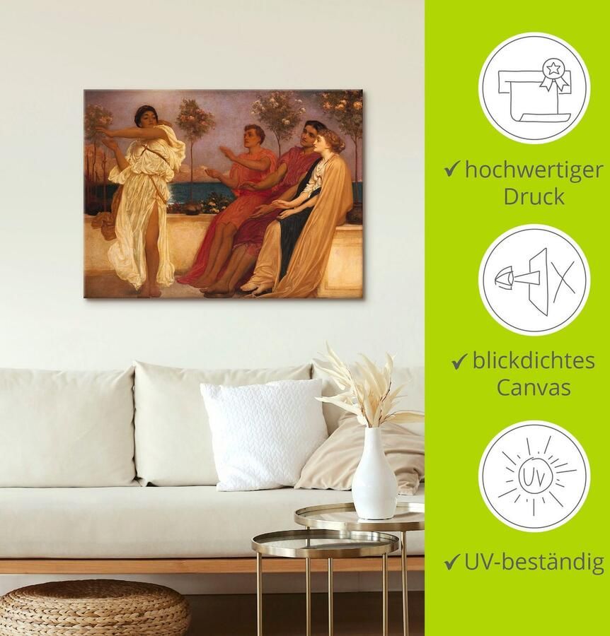 Artland Artprint Dansend Grieks meisje. als artprint op linnen poster in verschillende formaten maten - Foto 2