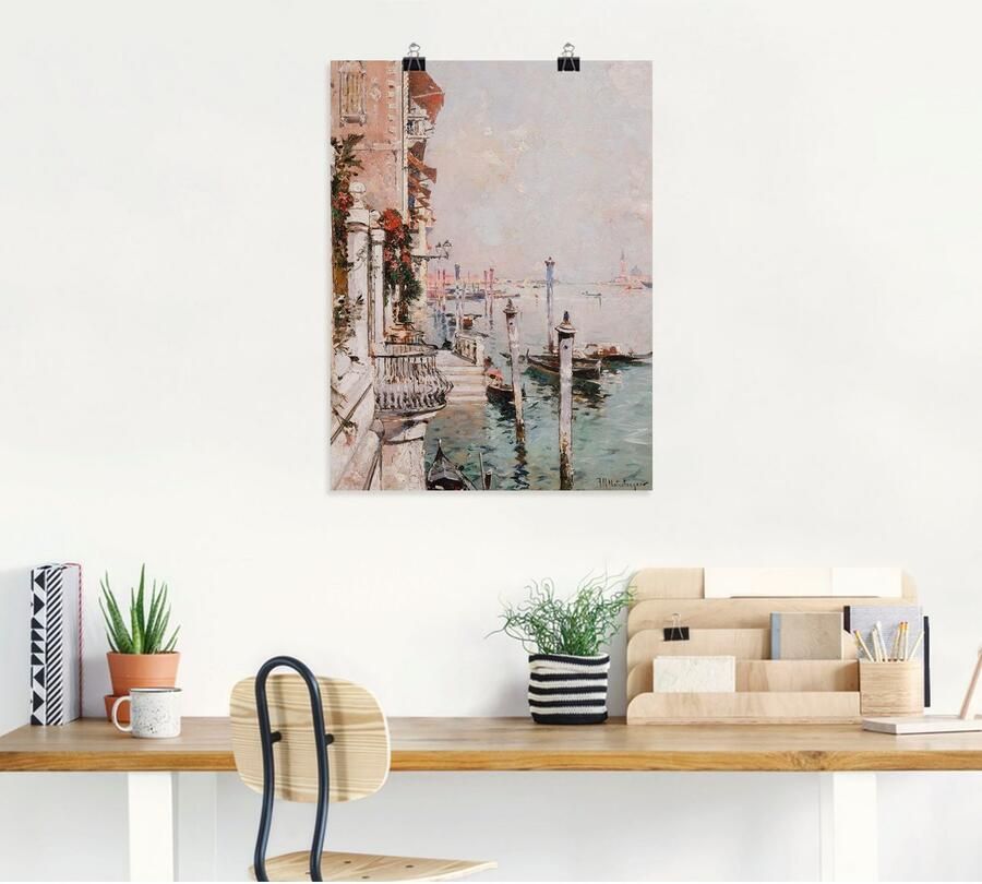 Artland Artprint De Canal Grande Venetië. als artprint op linnen poster in verschillende formaten maten - Foto 6