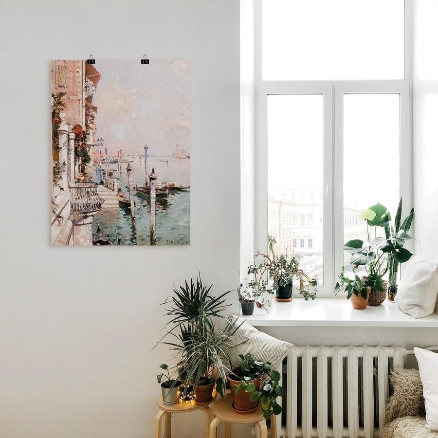 Artland Artprint De Canal Grande Venetië. als artprint op linnen poster in verschillende formaten maten - Foto 2