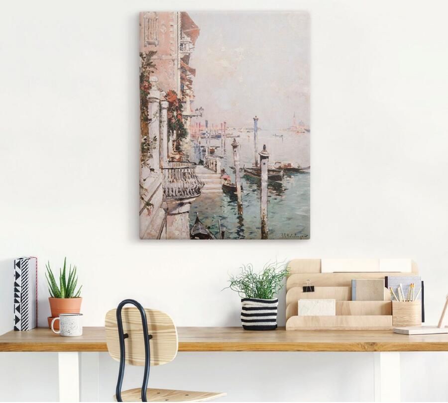 Artland Artprint De Canal Grande Venetië. als artprint op linnen poster in verschillende formaten maten - Foto 3