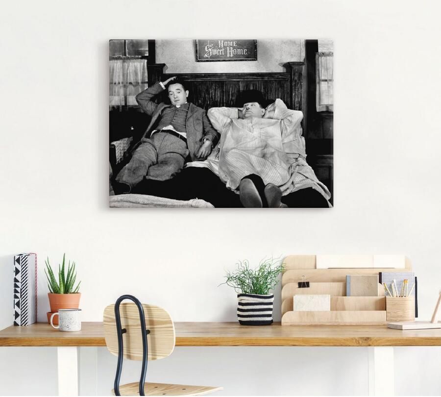 Artland Artprint De dikke en de dunne I als artprint van aluminium artprint voor buiten artprint op linnen poster muursticker - Foto 4