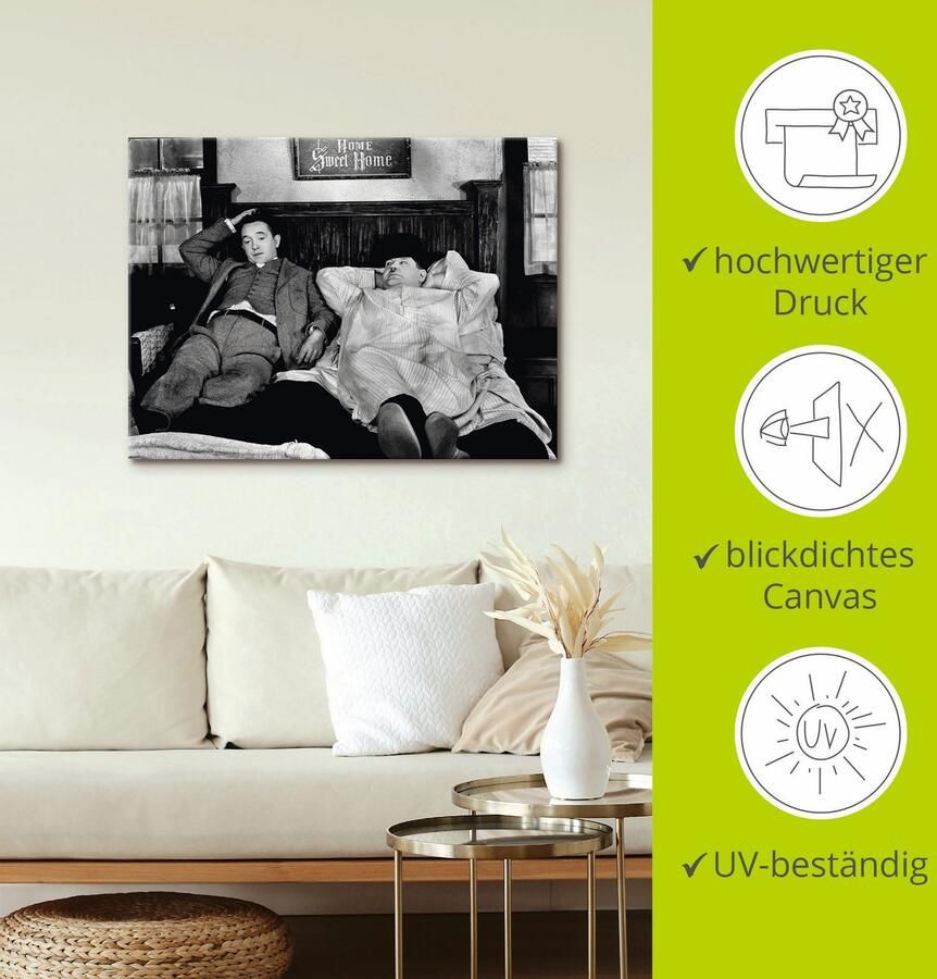 Artland Artprint De dikke en de dunne I als artprint van aluminium artprint voor buiten artprint op linnen poster muursticker - Foto 3