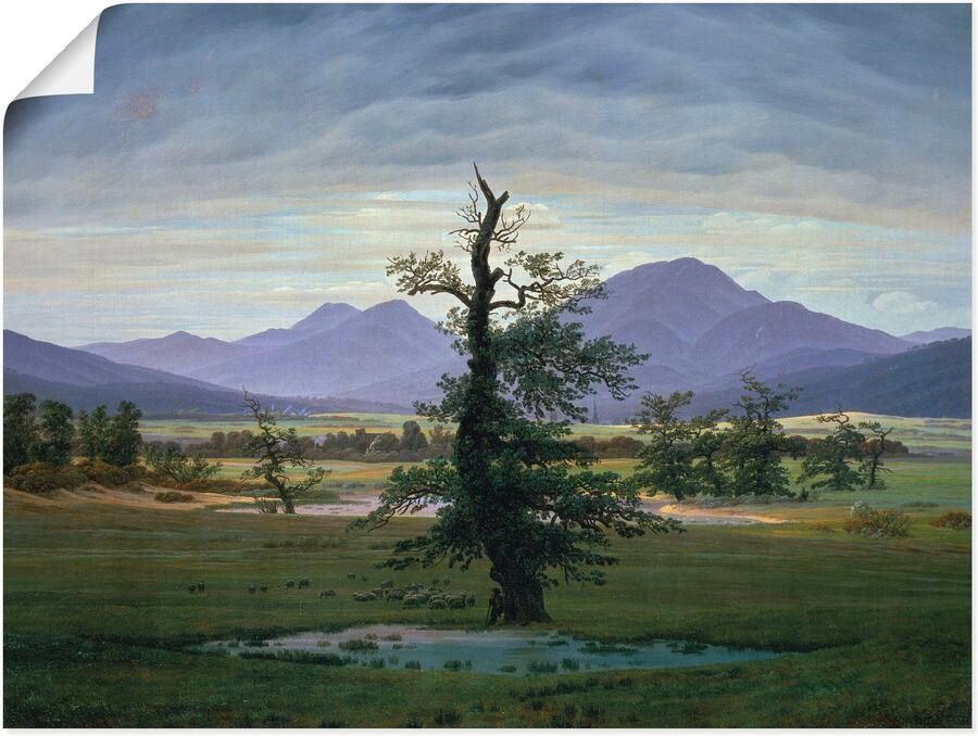 Artland Artprint De eenzame boom als artprint van aluminium artprint op linnen muursticker of poster in verschillende maten - Foto 5