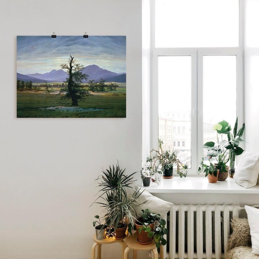 Artland Artprint De eenzame boom als artprint van aluminium artprint op linnen muursticker of poster in verschillende maten